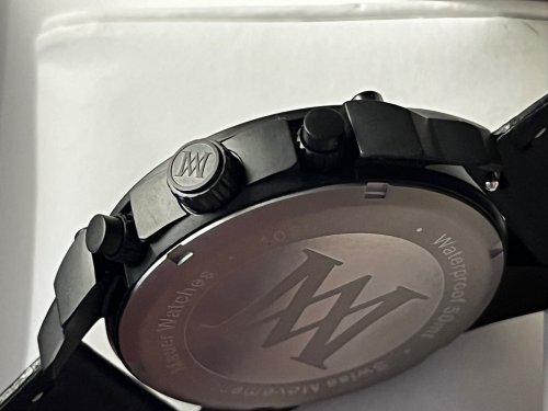 MAUER SWISS CHRONOGRAPH 44mm BLACK PVD 